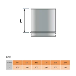 Elèment 25cm ø 200mm -Tuyaux Soldes Magasin BITP min 71393.1612260582